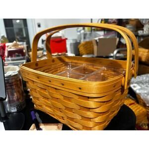 Longaberger Sewing Notions BasketCombo 2 Protectors stacking / divided